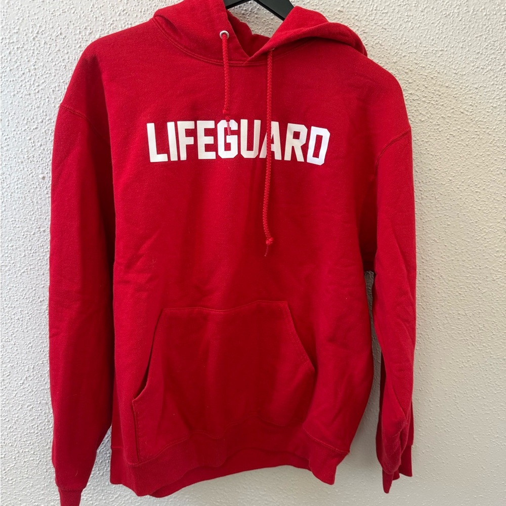 Lifeguard Red Hoodie Sweatshirt